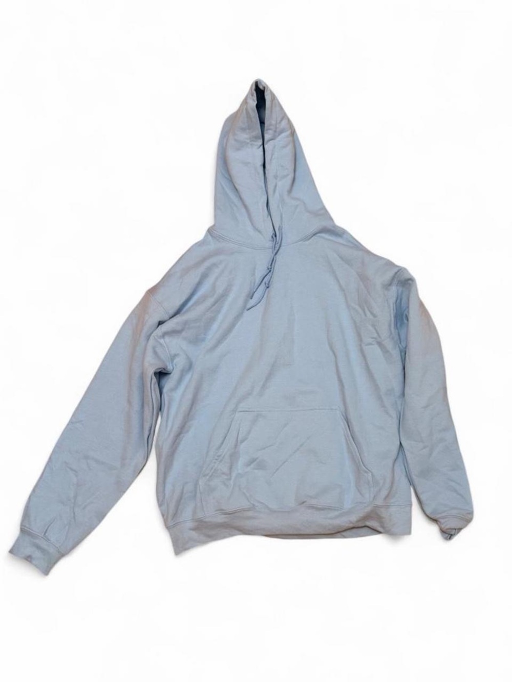 Unisex Light Blue Pullover Hoodie Sweatshirt